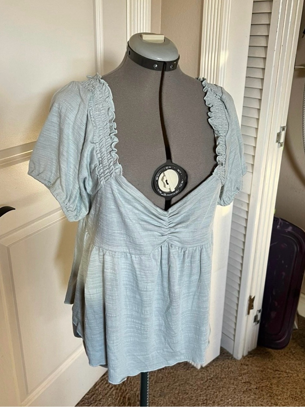 Eyeshadow Mint Top Juniors XXL Short Sleeve New